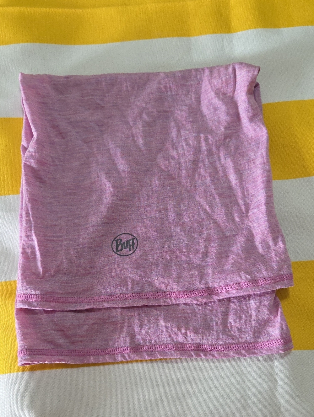 Buff Pink Heather Merino Wool Neck Gaiter
